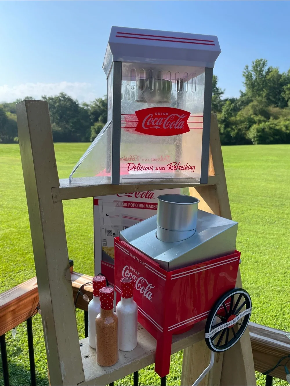 Coca Cola Red Retro Popcorn Air-Popper Machine Party Decor